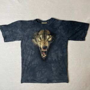 The Mountain Kids Wolf Face Tie Dye T-Shirt Graphic Animal‎ Tee